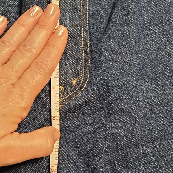 MOTHER Deep Indigo Wide Leg Jeans - Picture 3 of 6